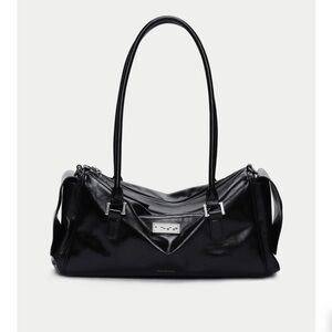 AEST Studios Capture Large Shoulder Bag with Black Flower / Lucky Album charms